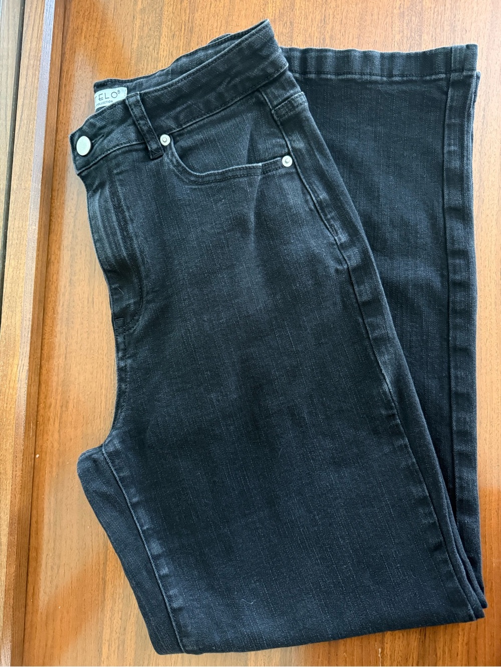 Black wide leg jeans
